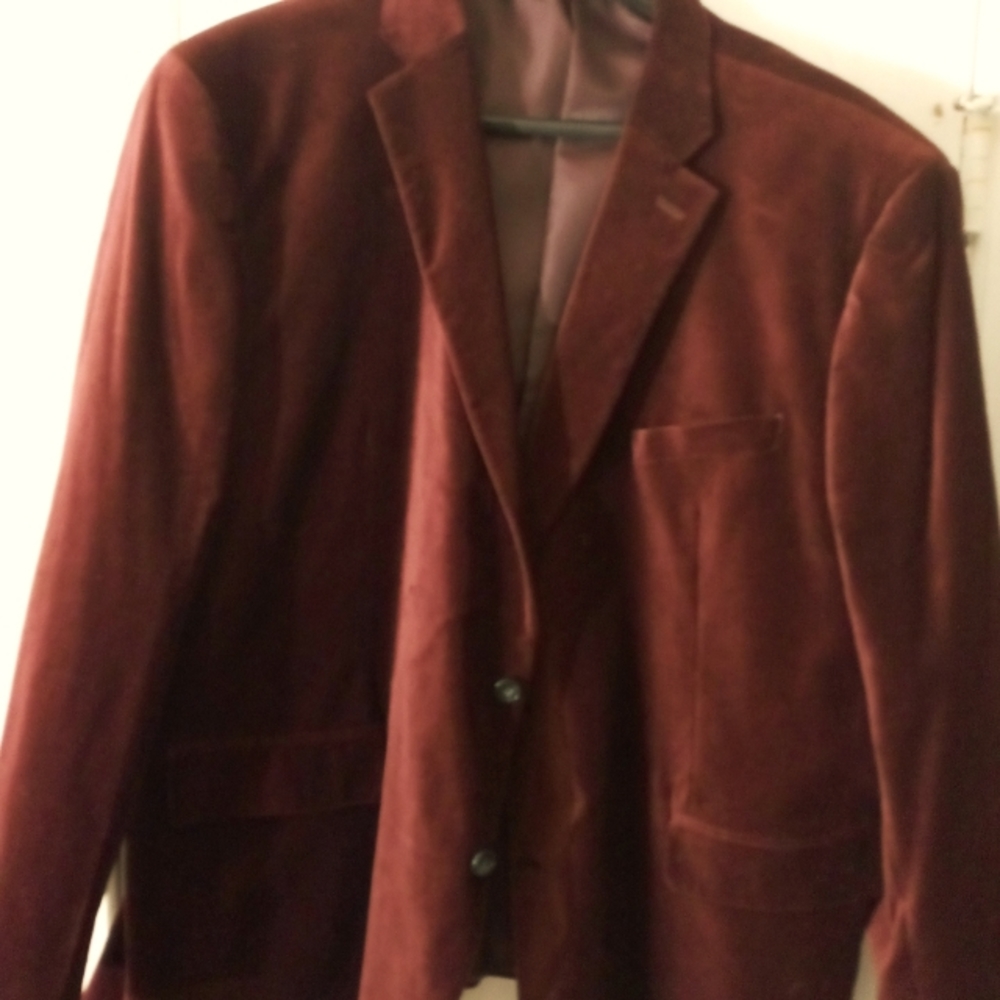 Mens Velvet Blazer Size 58R